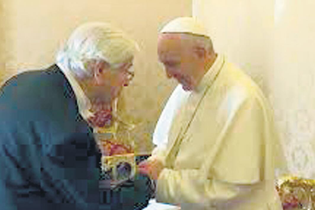 Cayota y el papa Francisco.