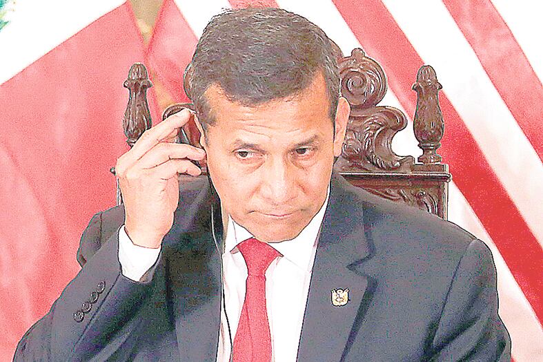 Ollanta Humala, acusado de recibir U$S 3 millones en coimas.