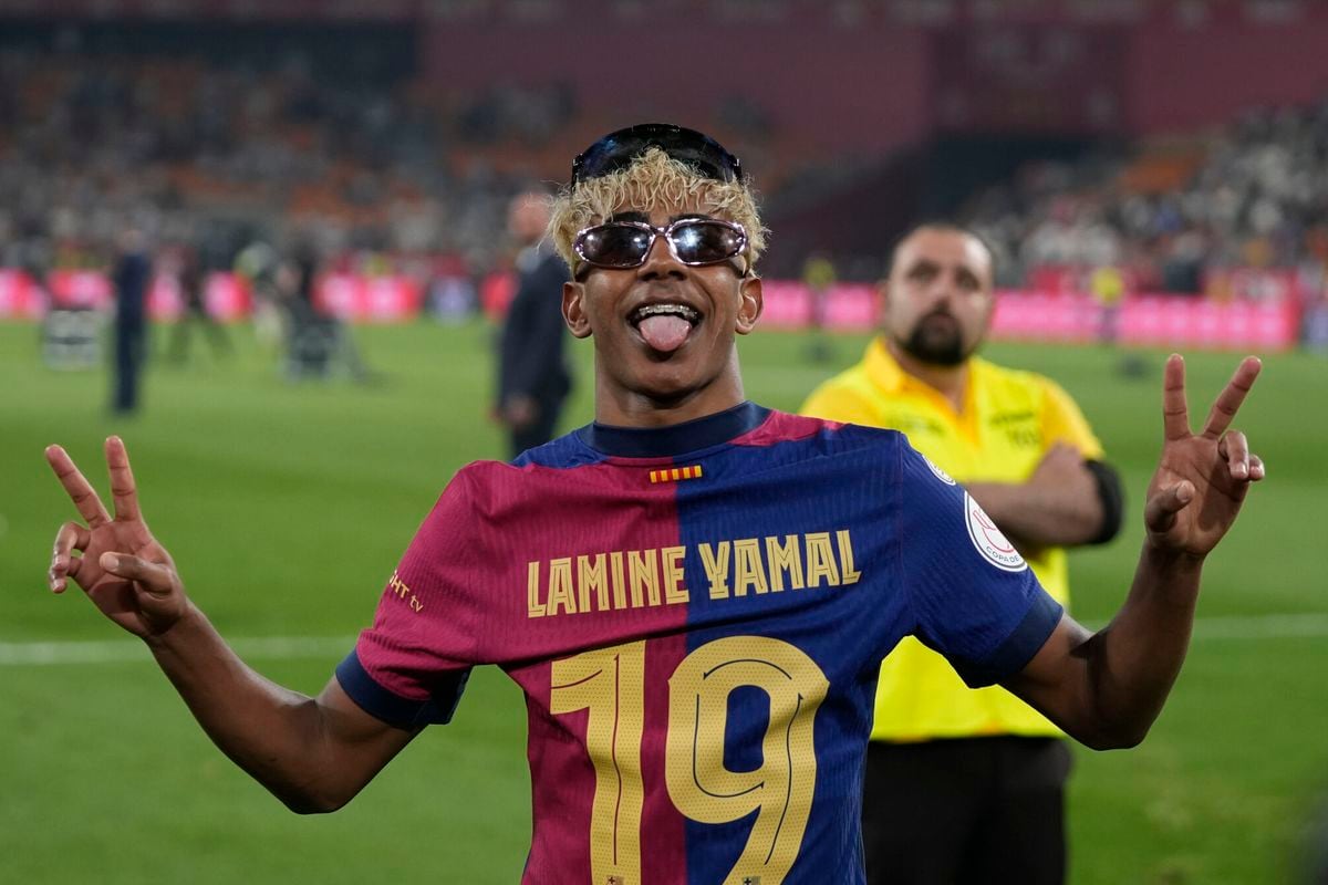 Lamine Yamal, delantero del Barcelona y la selección de España