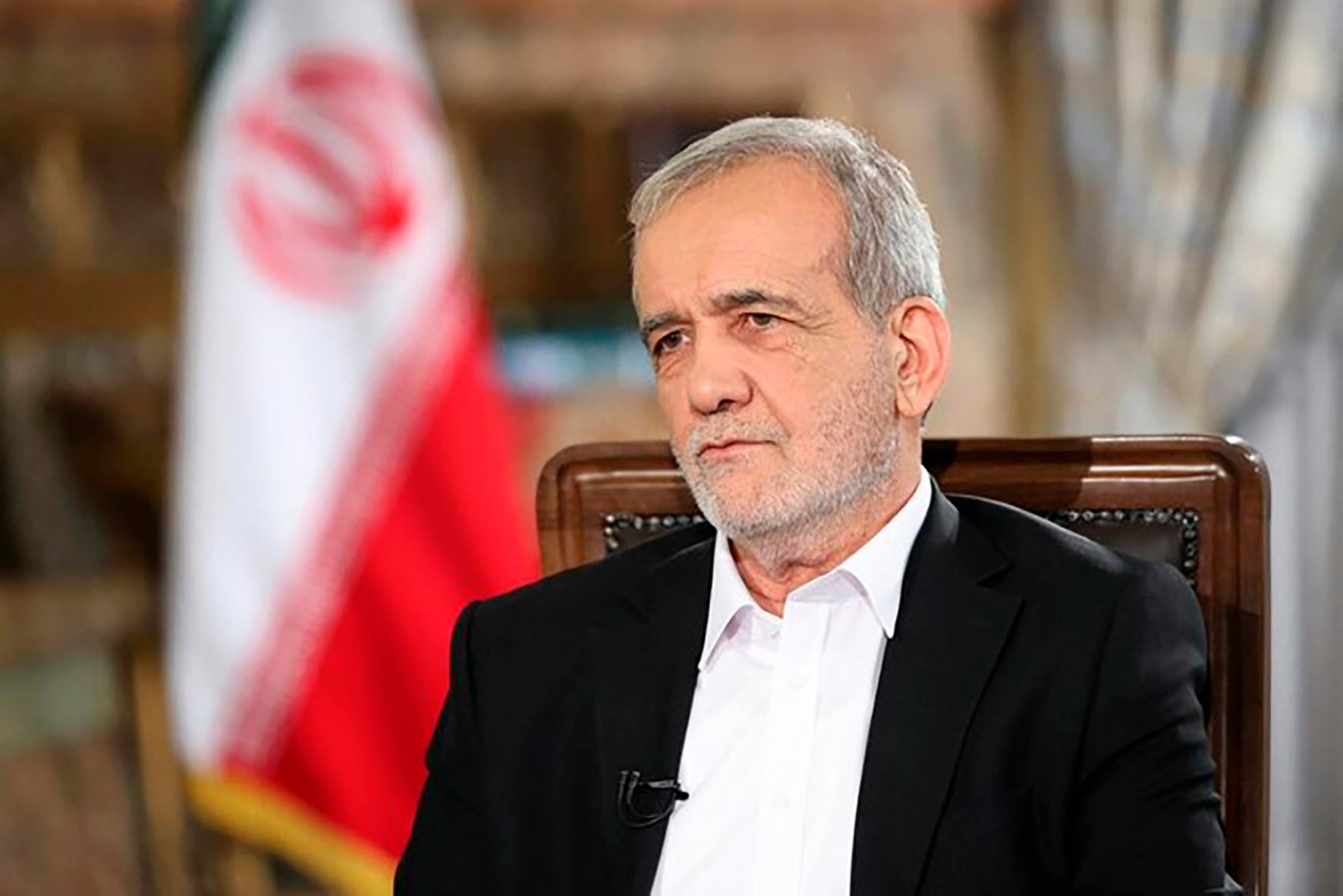 Masud Pezeshkian, presidente de Irán. 