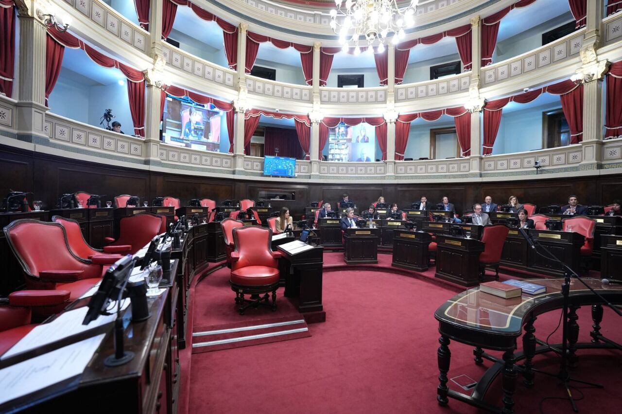 La oposición no bajó al recinto de la cámara alta.