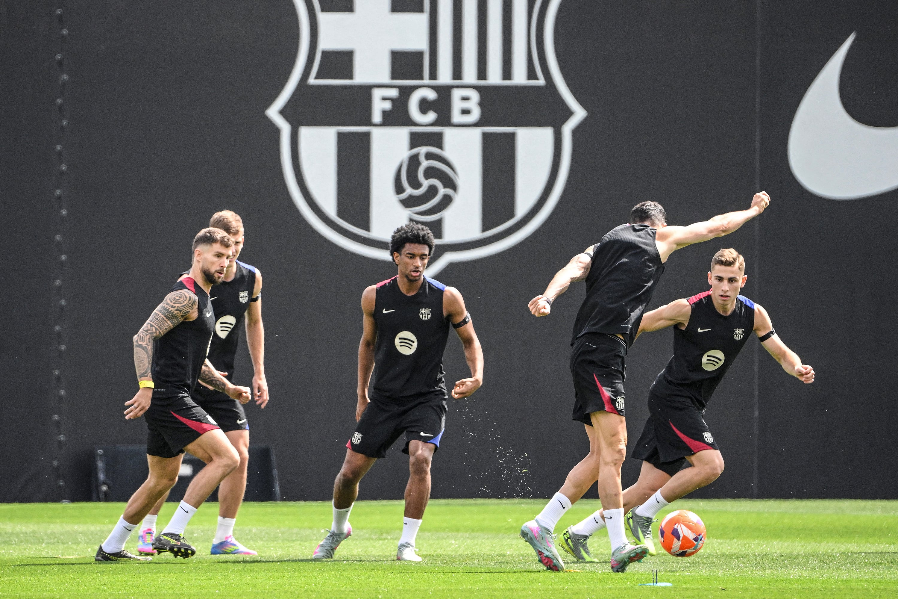 El entrenamiento de los catalanes