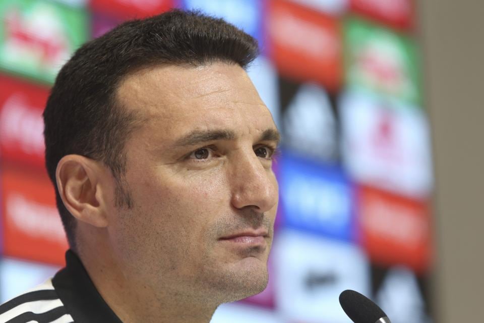 Lionel Scaloni, DT de la Selección.