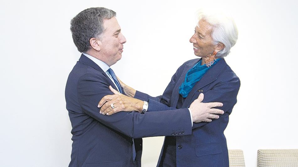 Nicolás Dujovne y Christine Lagarde (FMI), el nuevo motor de la deuda.