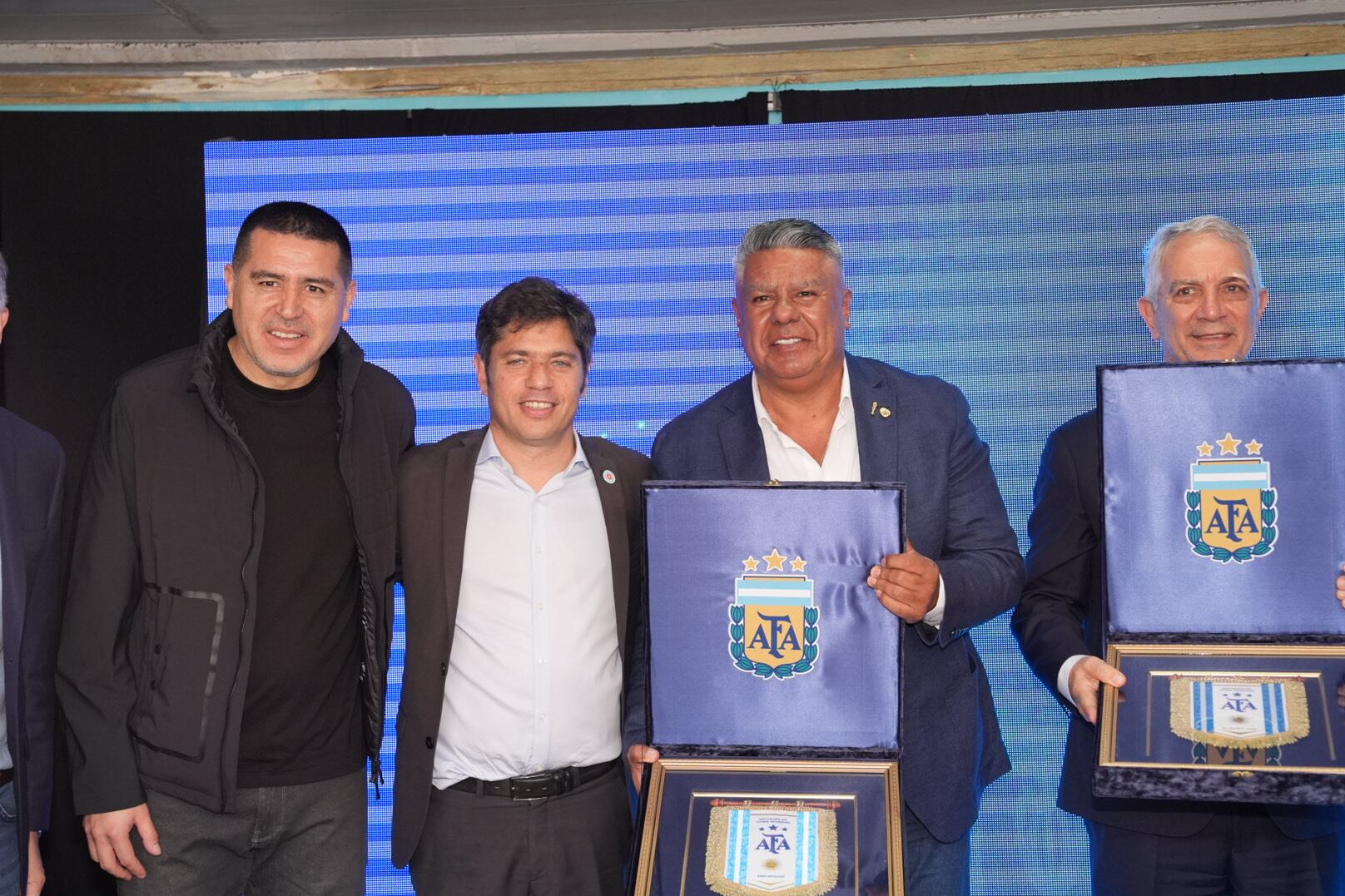Riquelme, Kicillof, Tapia y Alak.