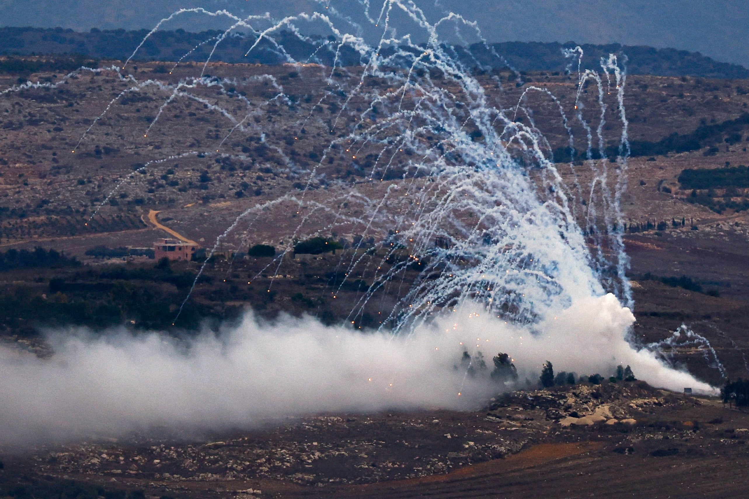 Un bebé resultó quemado por fósforo blanco en una escuela de Al Bureij