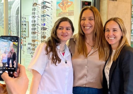 María Eugenia Vidal y Clara Muzzio, otros tiempos, cuando había sonrisas.