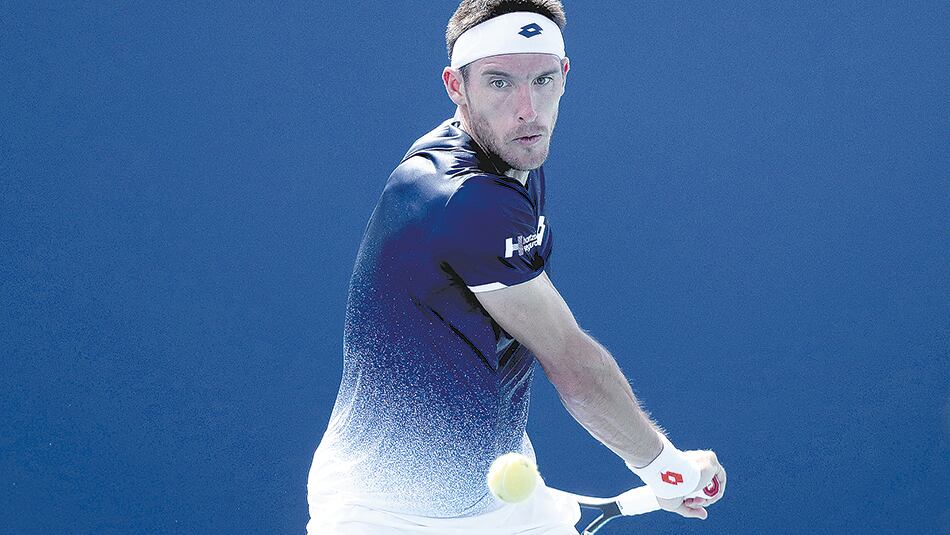 Leonardo Mayer, vencedor ayer frente a su compatriota Guido Pella.