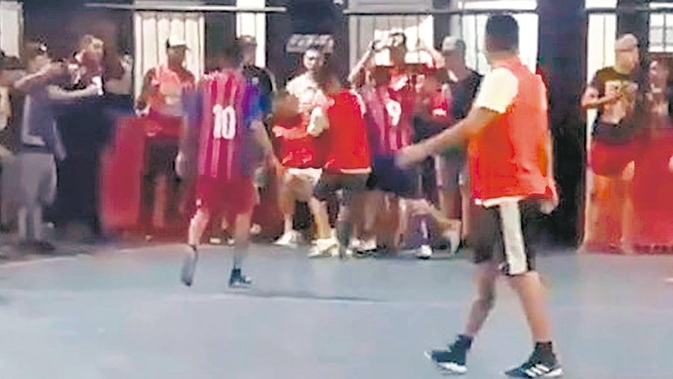 Ricardo Centurión durante un entrenamiento con la Reserva.