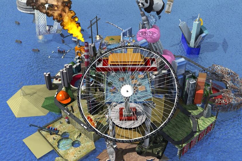 La artista indaga los mapas difusos de la identidad contemporánea.