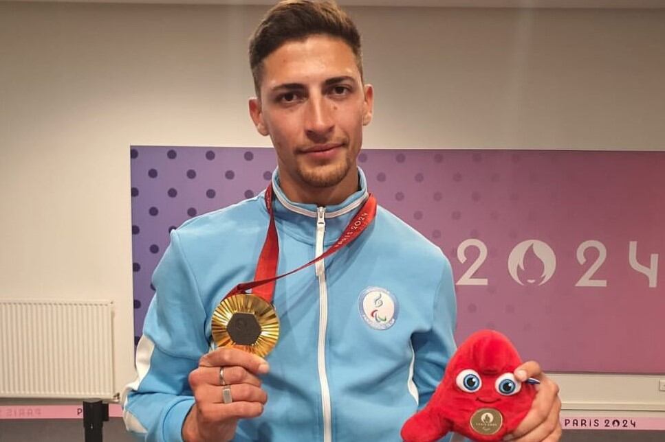 Brian Lionel Impellizzeri, medalla de oro en los Paralímpicos de París 2024.