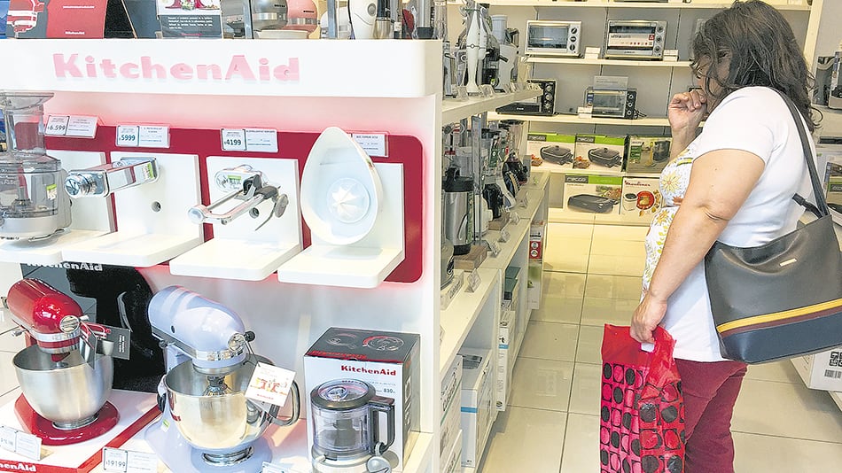 Electrodomésticos registró un derrumbe de 18,1 por ciento.