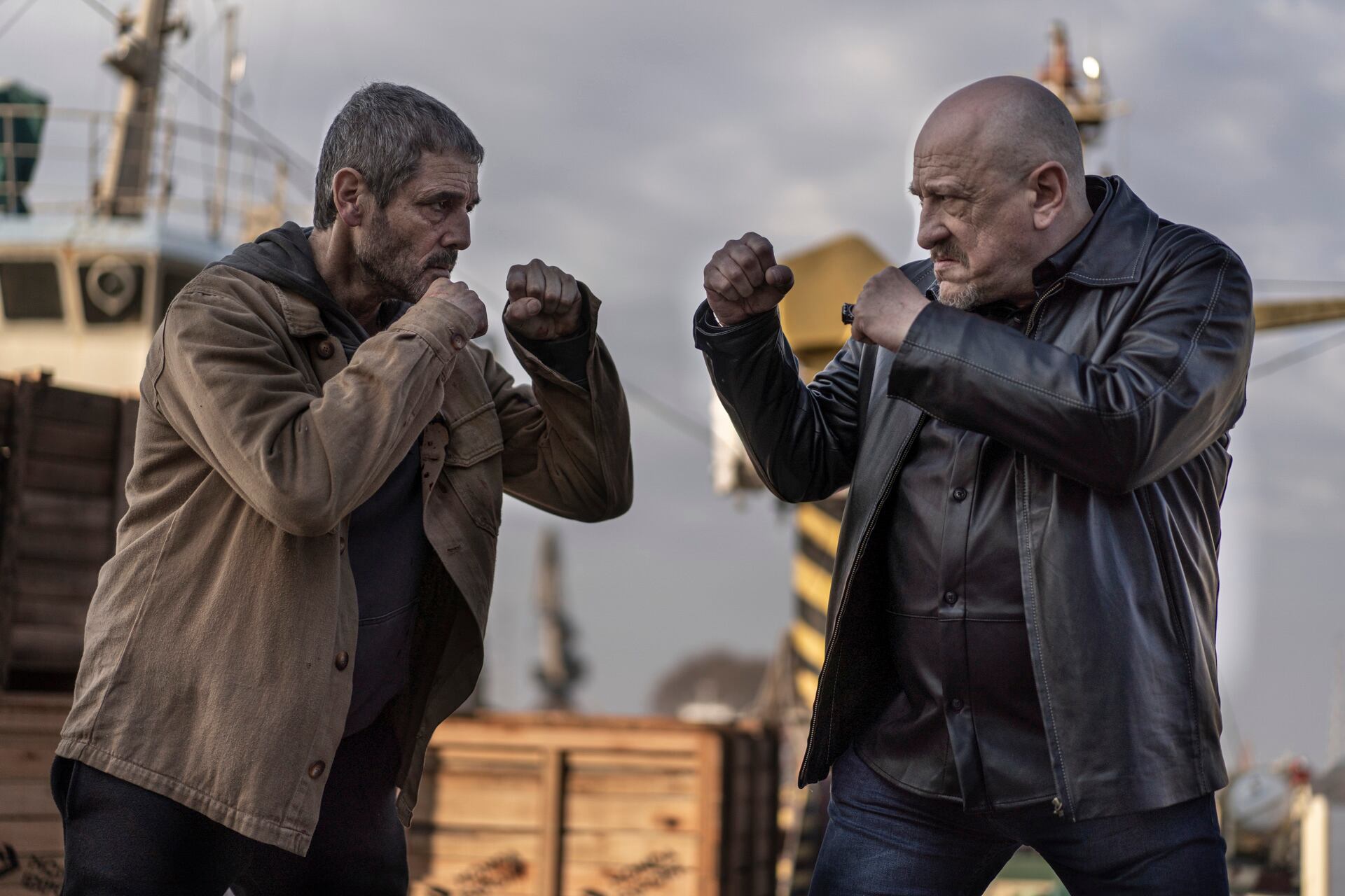 Palacios y Aráoz en el film.