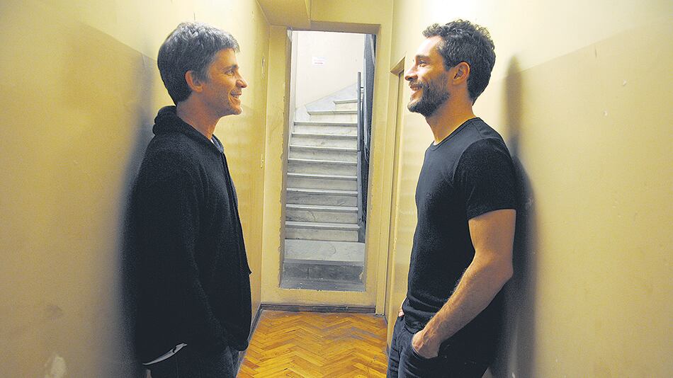 Noher y Herz, responsables de la obra que se acaba de estrenar en el Centro Cultural San Martín.