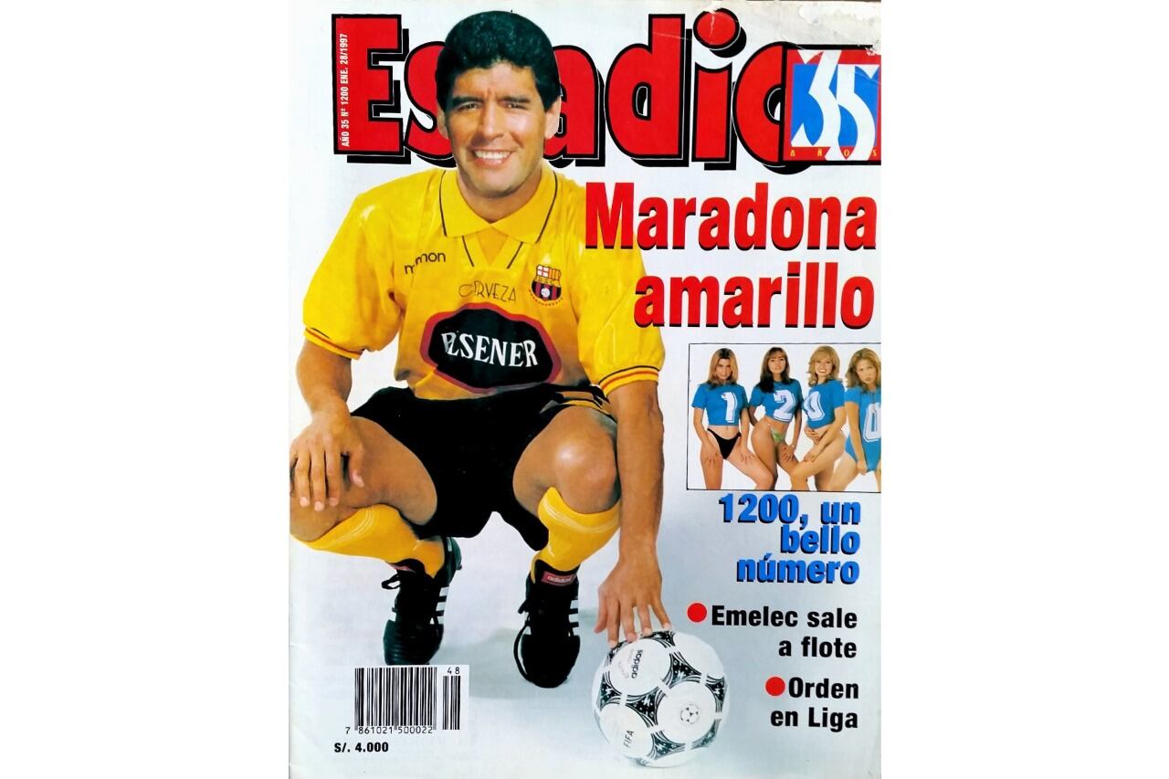 El sueño de Abdalá Bucaram, que Maradona se pusiera la casaca del Barcelona de Ecuador.