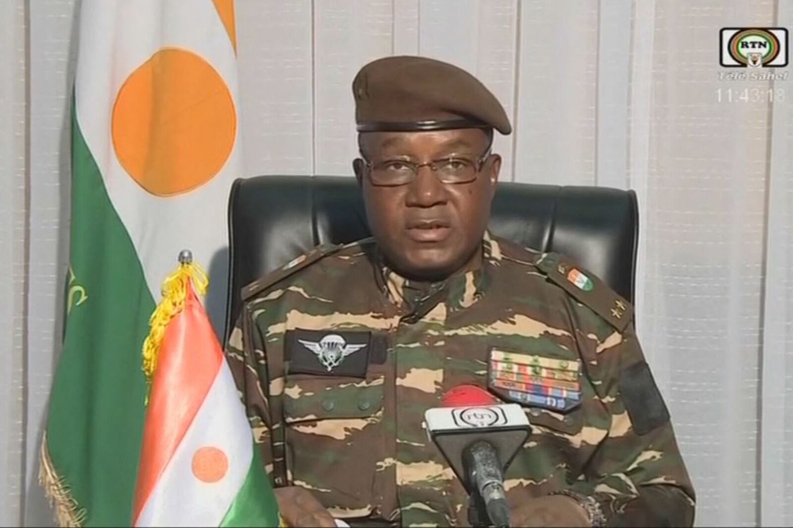 El general Abdourahamane Tchiani, nuevo dictador de Níger.