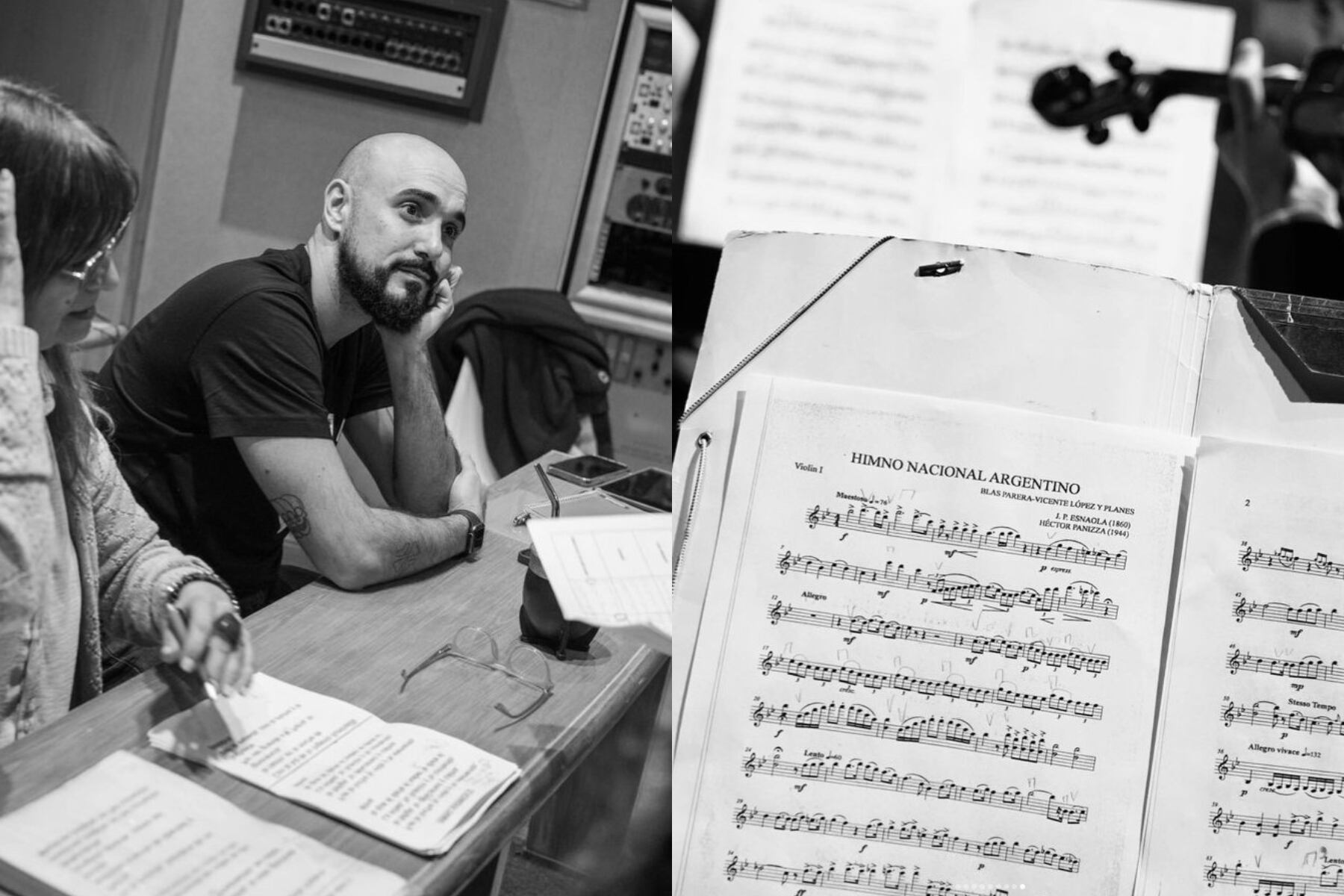 "De niño me emocionaba cantarlas en actos de la escuela, hoy me emocionan de la misma manera, grabándolas", señaló el cantante.