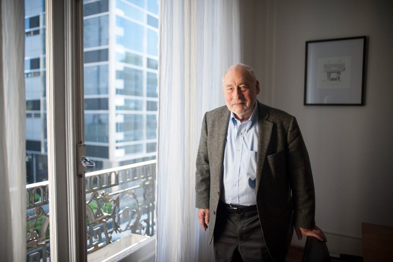 Josepg Stiglitz, en Buenos Aires, en la entrevista con Página/12.