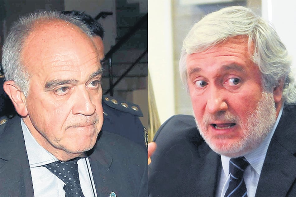 El juez Luis Carzoglio y el procurador Julio Conte Grand, enfrentados por la causa Moyano.