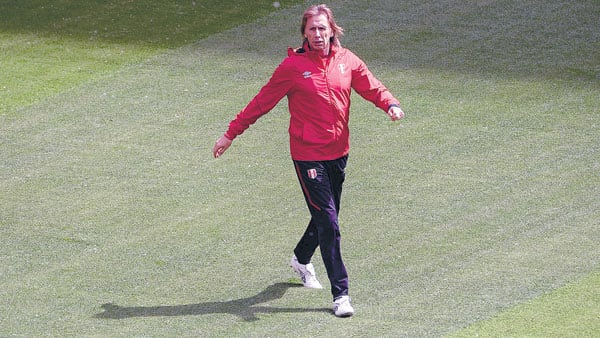 La selección de Perú se entrena en la ciudad de Saransk.