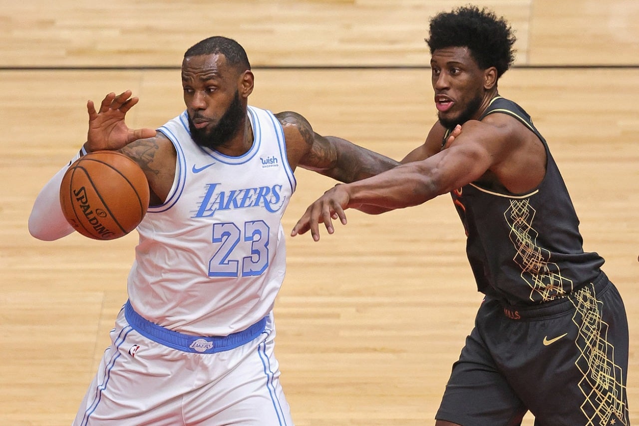 LeBron James en acción. 