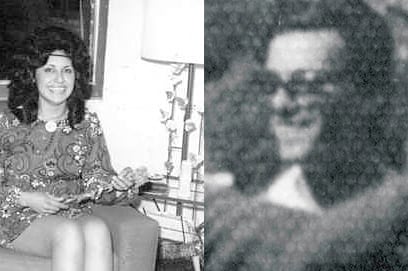 "La Negra" Sánchez y "El Picante" Barberis, una de las pocas imágenes que se conservan.