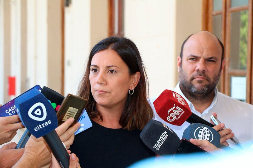 Orciani,  funcionaria de Seguridad.