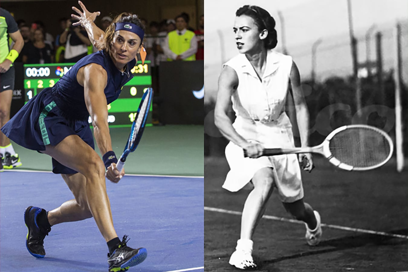 Gabriel Sabatini y Mary Terán de Weiss, glorias de tenis