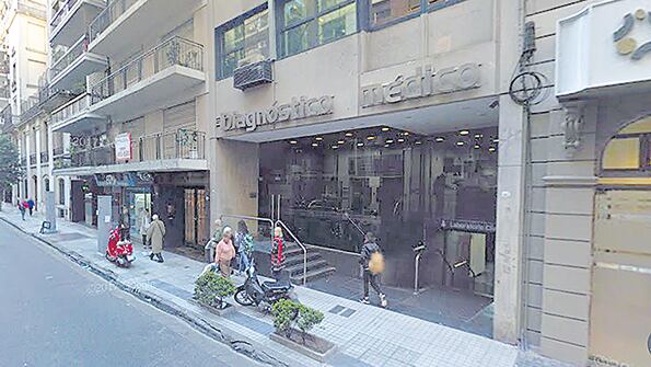 El centro Diagnóstico Médico, de Recoleta, donde murió María Cristina Portillo.