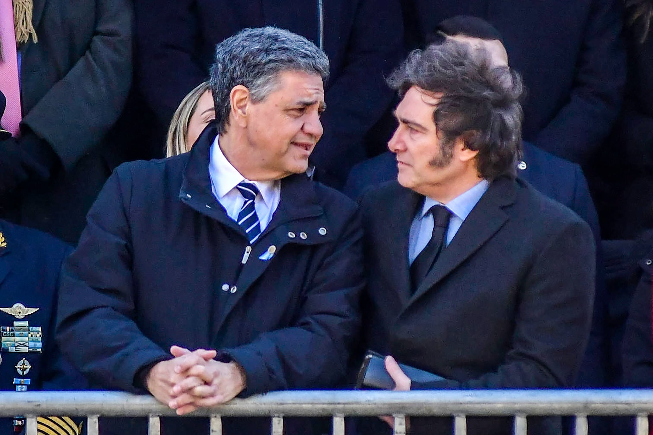 El jefe de gobierno porteño, Jorge Macri, y el presidente Milei.