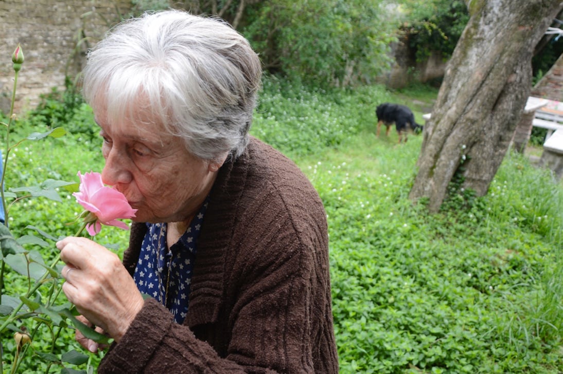 Circe Maia en su casa en Tacuarembó, en  2015