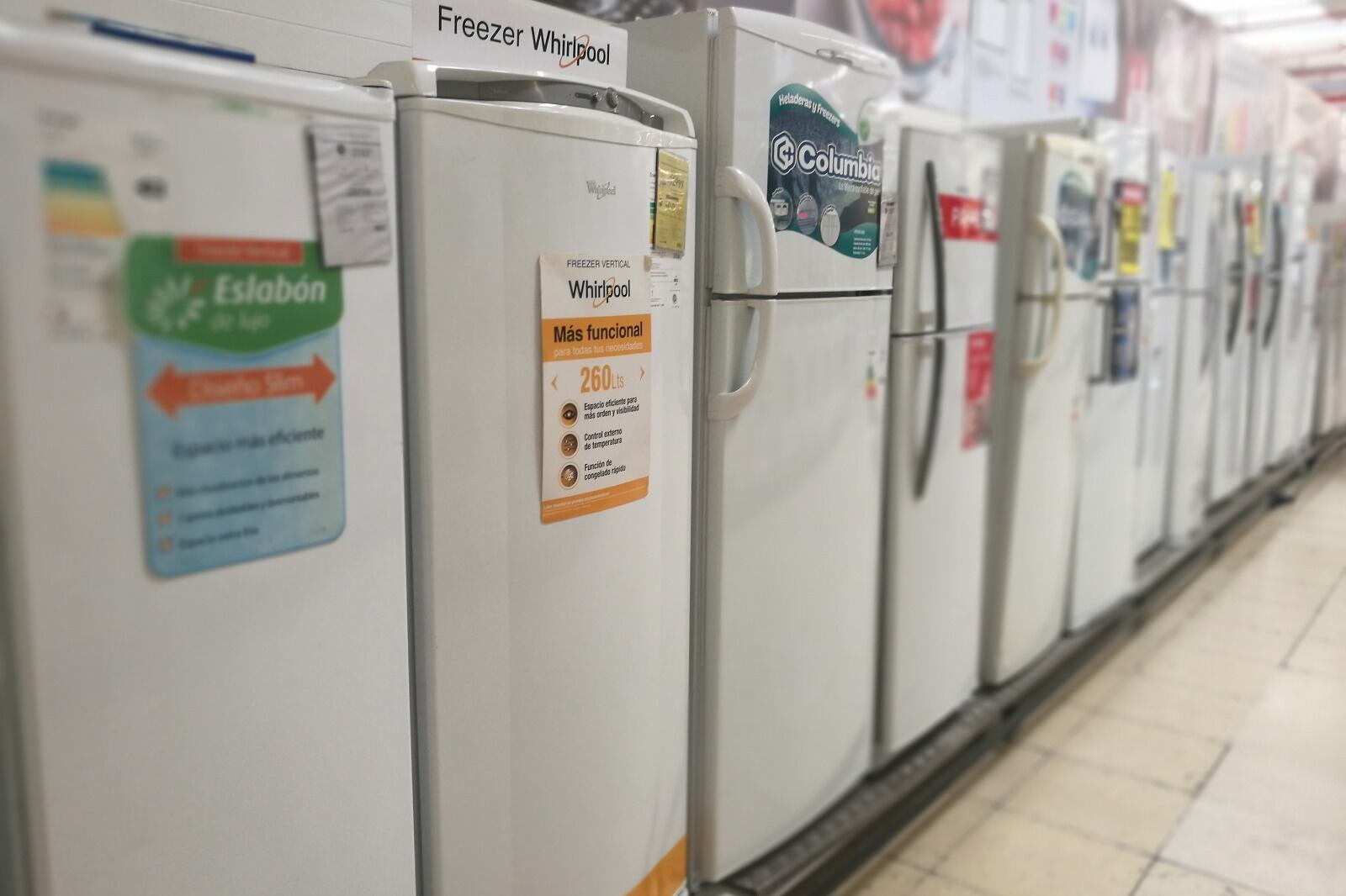 Caída de  más del 44% en la venta de heladeras