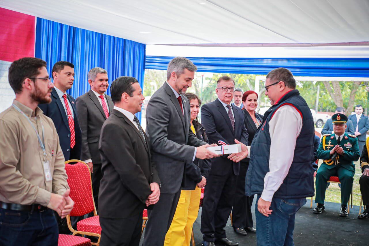 Acto oficial este miércoles 17 de agosto en Asunción / Twitter de Mario Abdo 