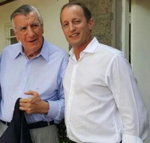 Gioja e Insaurralde, en un encuentro partidario en Lomas de Zamora.