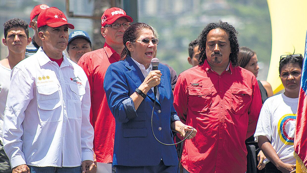 La primera dama Cilia Flores anuncia el comienzo de la Asamblea Constituyente en un acto en Caracas.