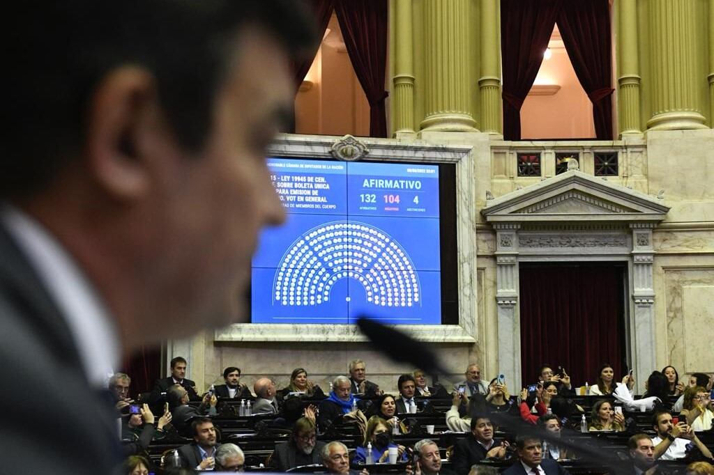 El proyecto de Boleta Única de Papel fue aprobado en Diputados.
