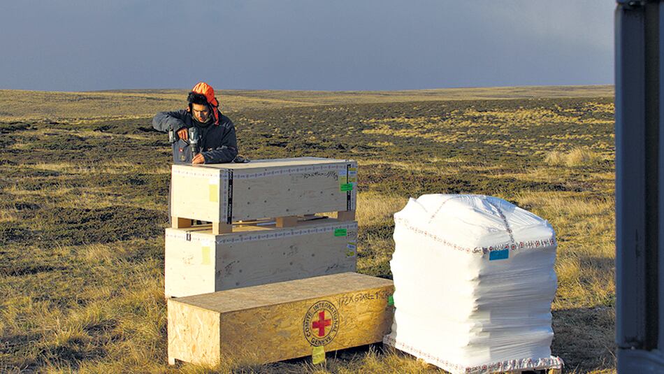 Los peritos ya trabajan en el cementerio de Darwin.