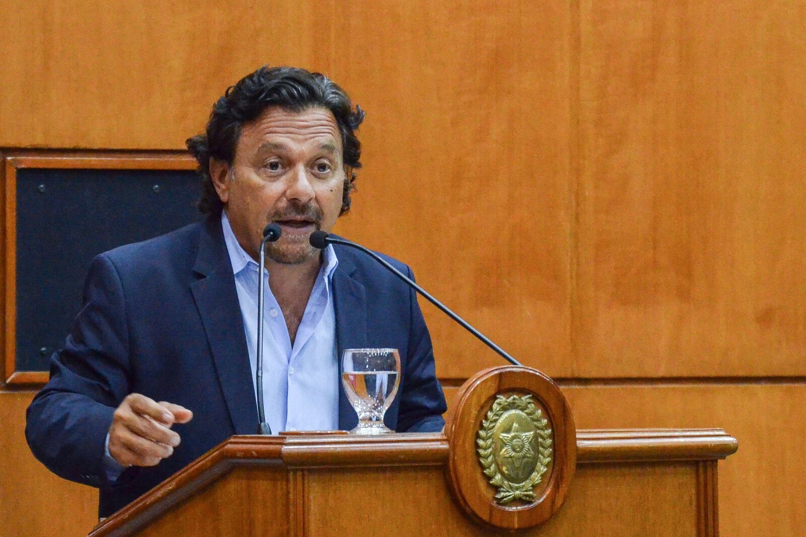 Gustavo Sáenz, gobernador de Salta. 
