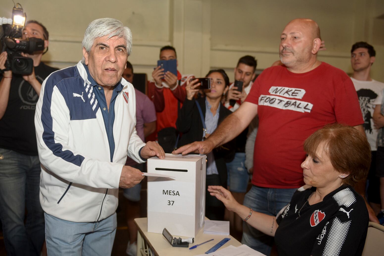 Hugo Moyano en 2017, cuando ganó las reelecciones