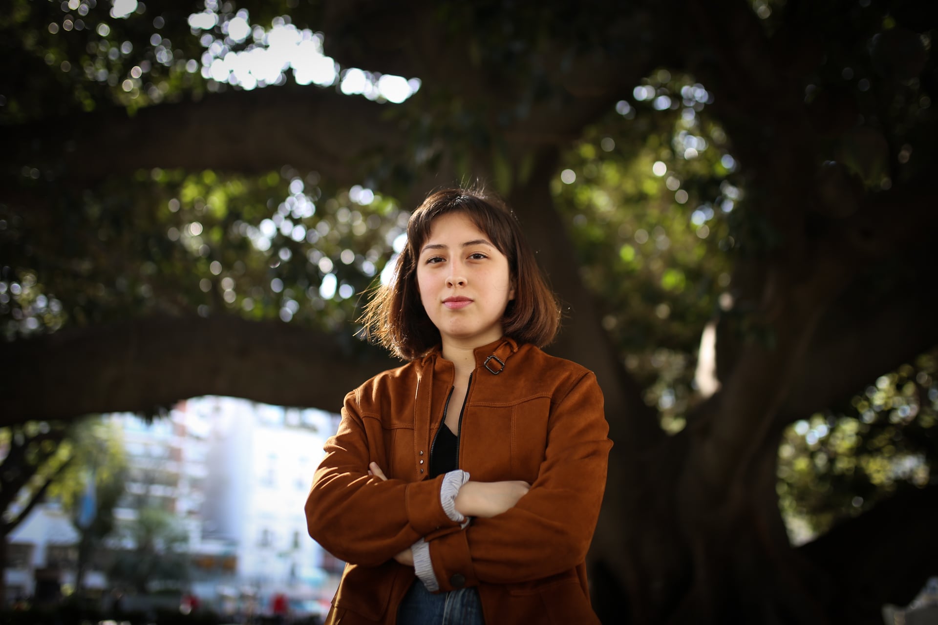 Luciana, tiene 20 años, fue libertaria y hoy milita para el espacio de Leandro Santoro. 