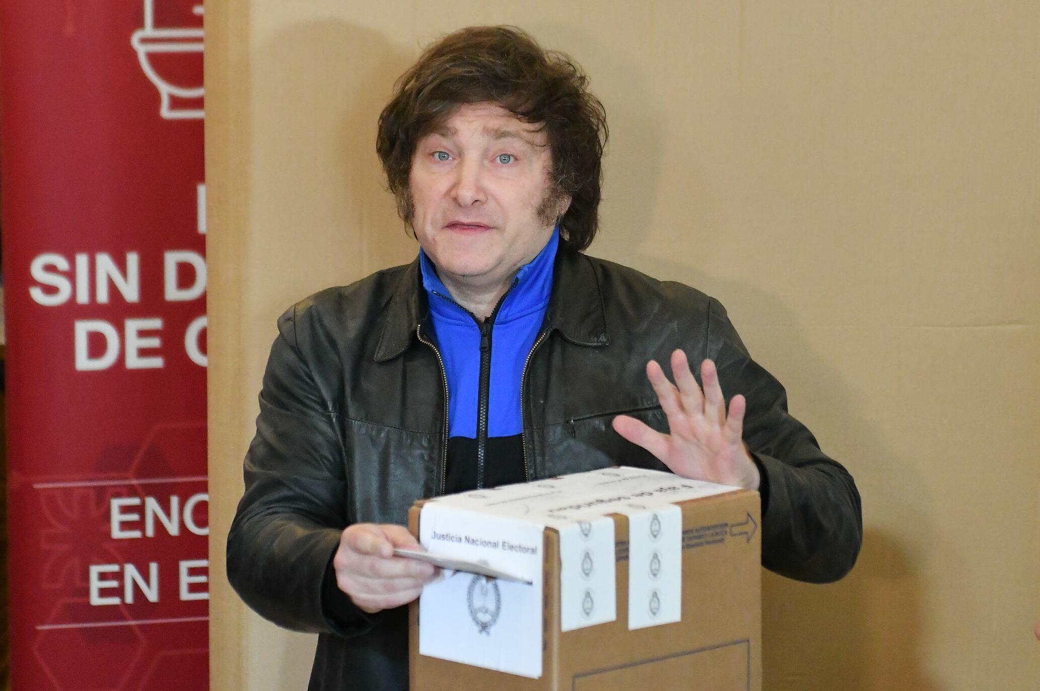 Javier Milei, durante la elección del 22 de octubre.