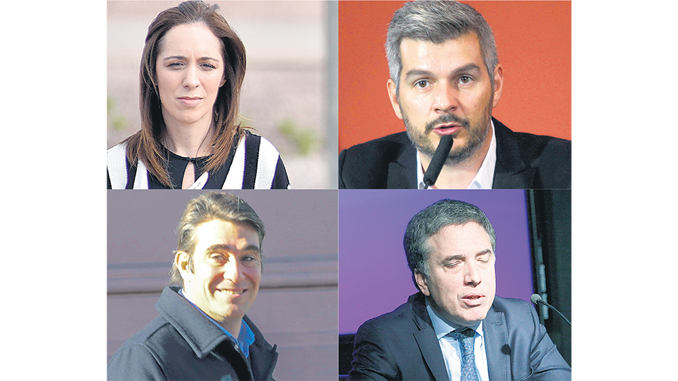 María Eugenia Vidal, Marcos Peña, Javier Iguacel y Nicolás Dujovne.