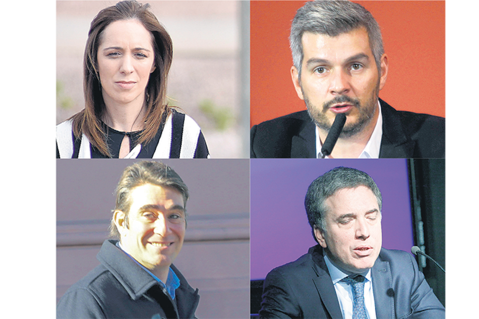 María Eugenia Vidal, Marcos Peña, Javier Iguacel y Nicolás Dujovne.