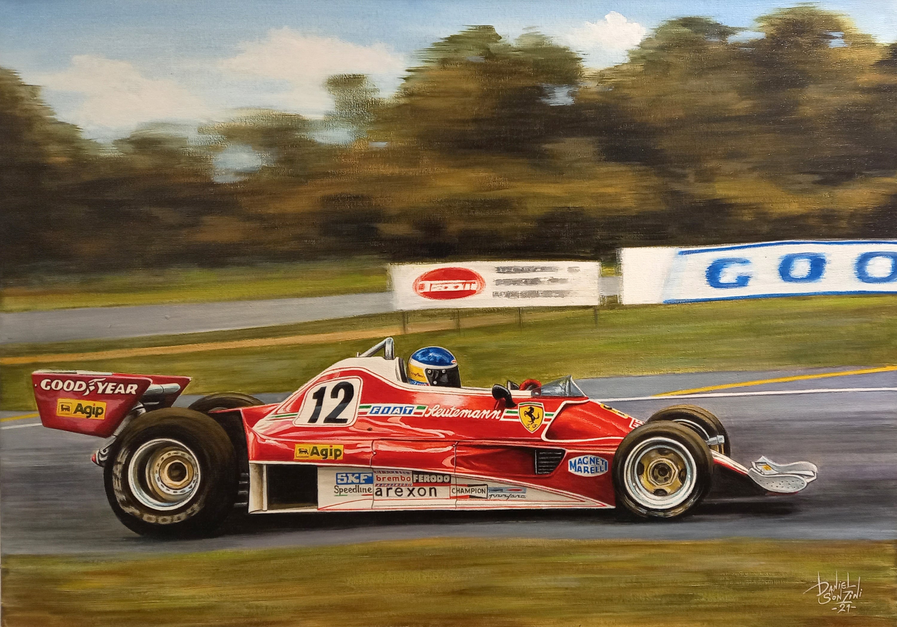 'Lole' ganó 5 competencias vistiendo colores de Ferrari