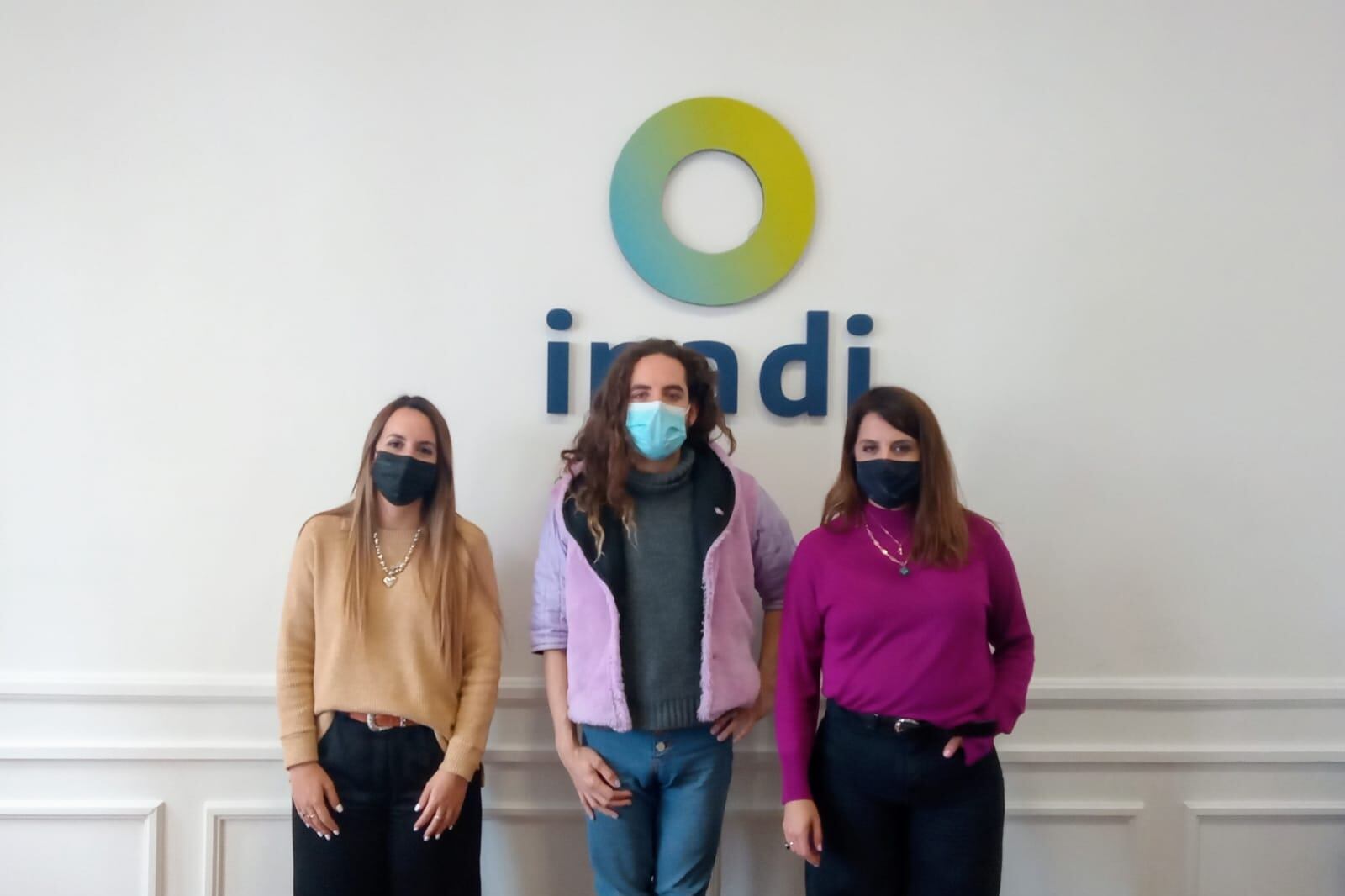 Ferni junto a Victoria Donda y Mariana del Pozo en el INADI.