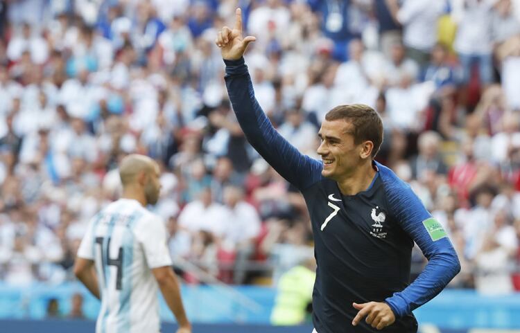 Griezmann anotó el primer gol del partido.