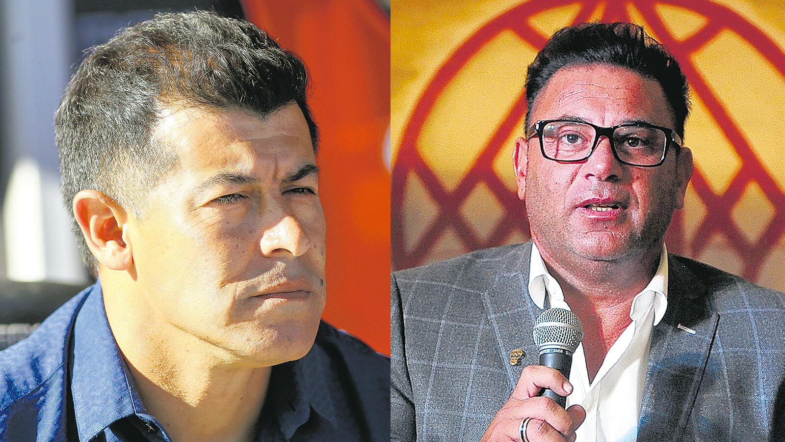 Jorge Almirón, DT de San Lorenzo. Antonio “el Turco” Mohamed, flamante DT de Huracán.