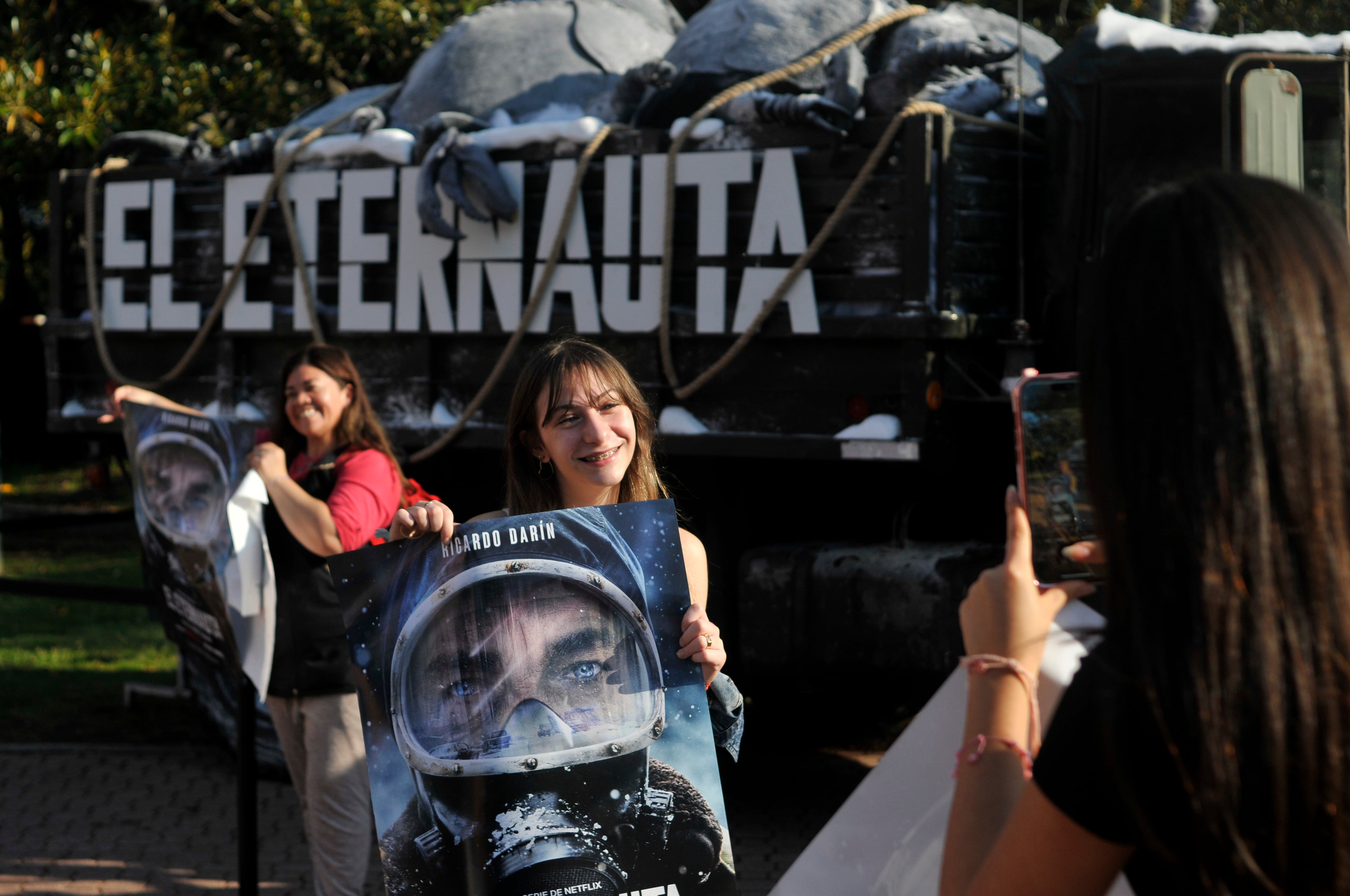 El camión del Eternauta llegó el martes y se quedará hasta el viernes.