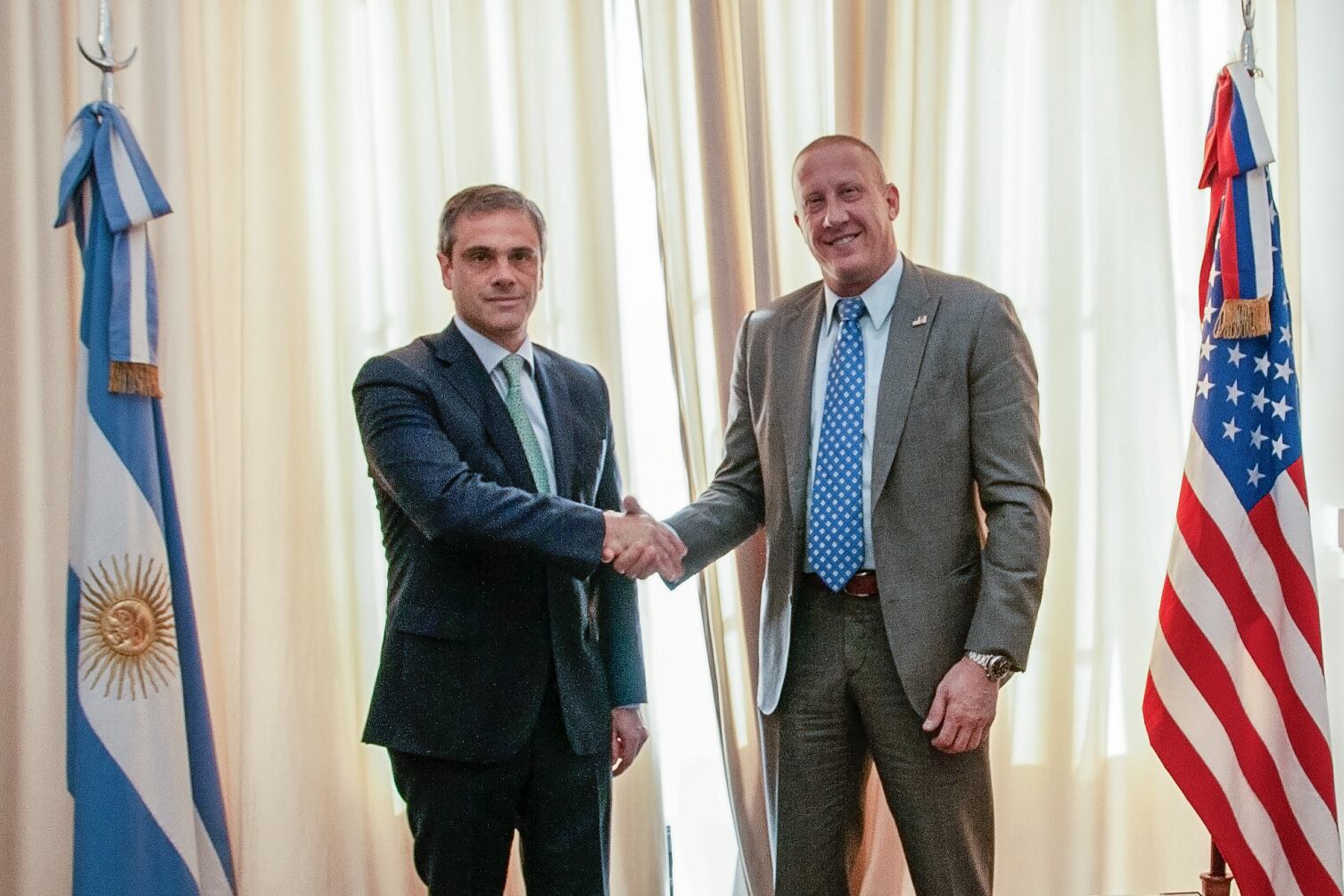 Guillermo Michel junto a David Magdycz, subdirector adjunto de HSI.