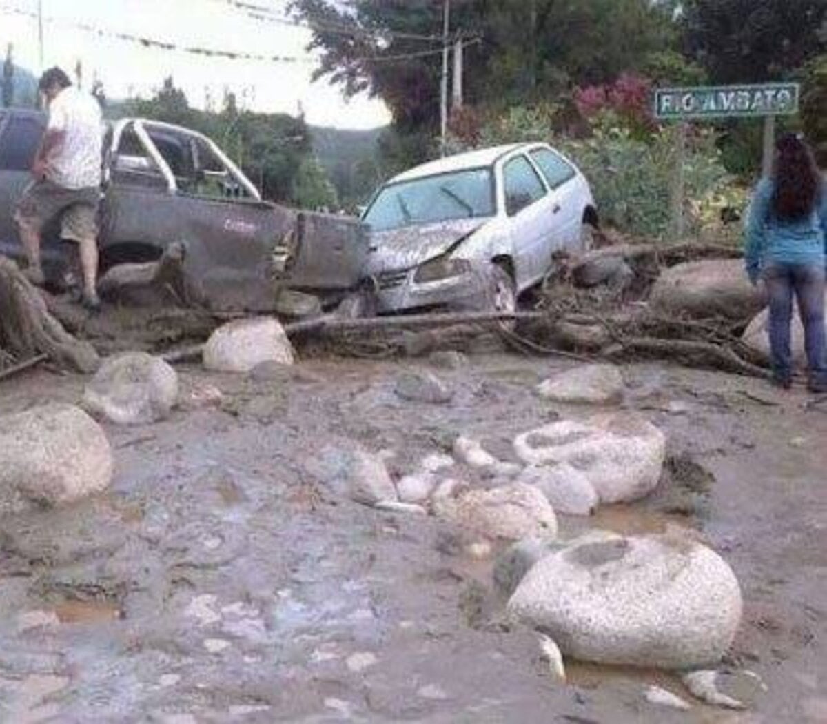 Imagen del alud de 2014 en El Rodeo.